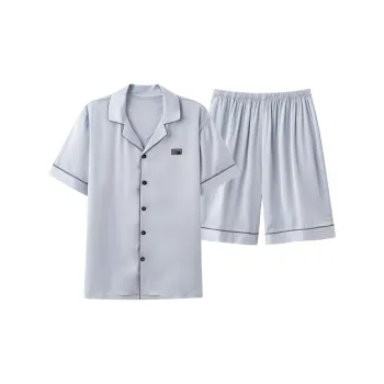 XIAFENYAN Pajama Set Men's Light Blue