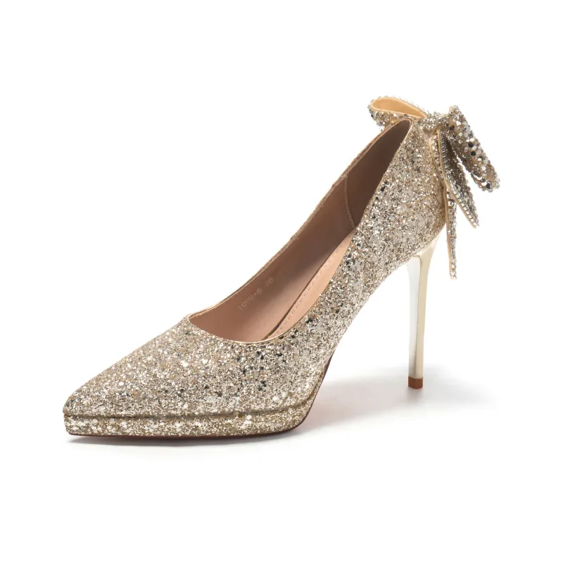 XIMO BULL Slim Heel High Heels 11CM Women's-0