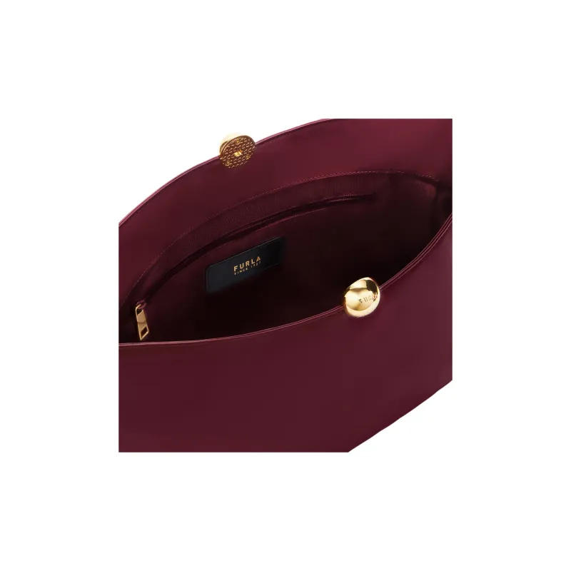 Furla Calfskin Shoulder Bag Women's Burgundy-4