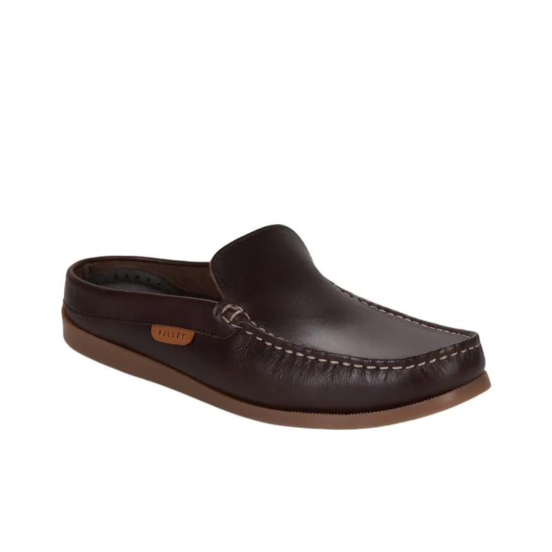 PELLET Slip-Resistant Wrap-toe Slippers Men's Dark Brown-2