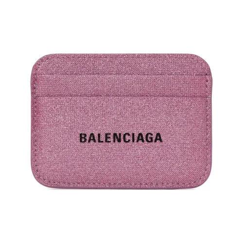 Balenciaga Polyurethane Card Holder Women's Pink