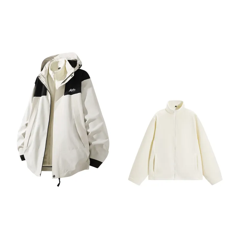 Kepu Waterproof And Windproof To Keep Warm Windbreaker Jacket Unisex Black-11