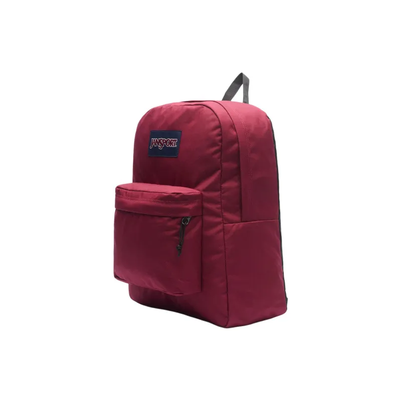 JanSport Polyester Backpack Unisex Burgundy Color-1