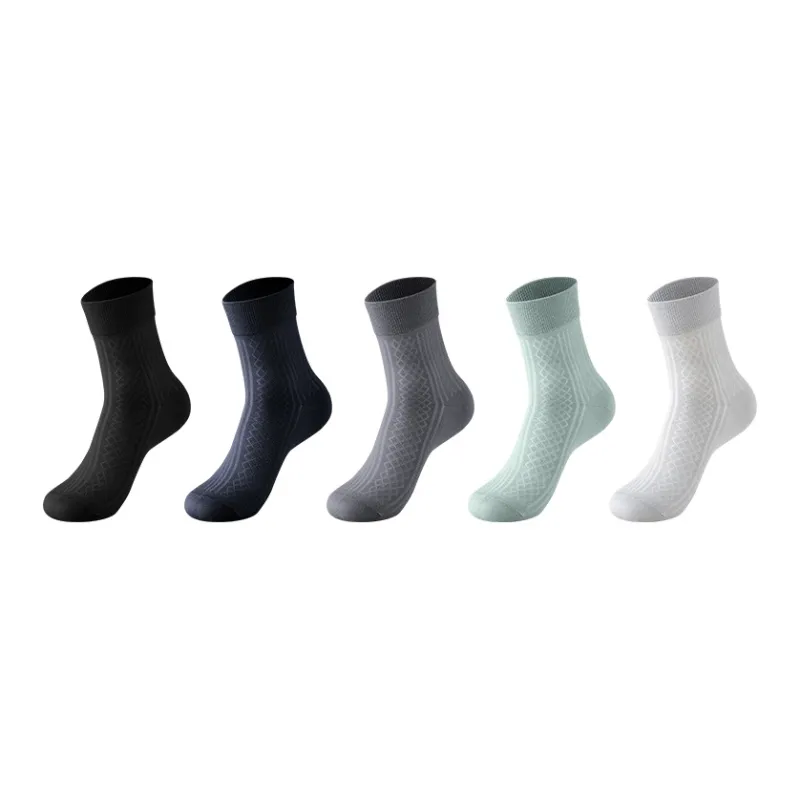 MIIOW Cool One Summer Series Mid-Calf Socks Unisex 5 Pack-4