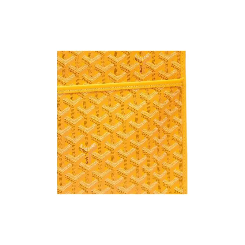 GOYARD JOUVENCE Calfskin Canvas Storage Bags Handheld Toiletry Bags Large Size Unisex Yellow-4