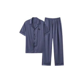 XIAFENYAN Pajama Set Men's Royal Blue