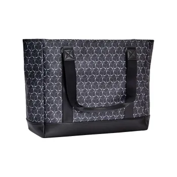 LI NING 1990 Nylon Fabric Tote Bag, Shoulder Bag Unisex Pure Black