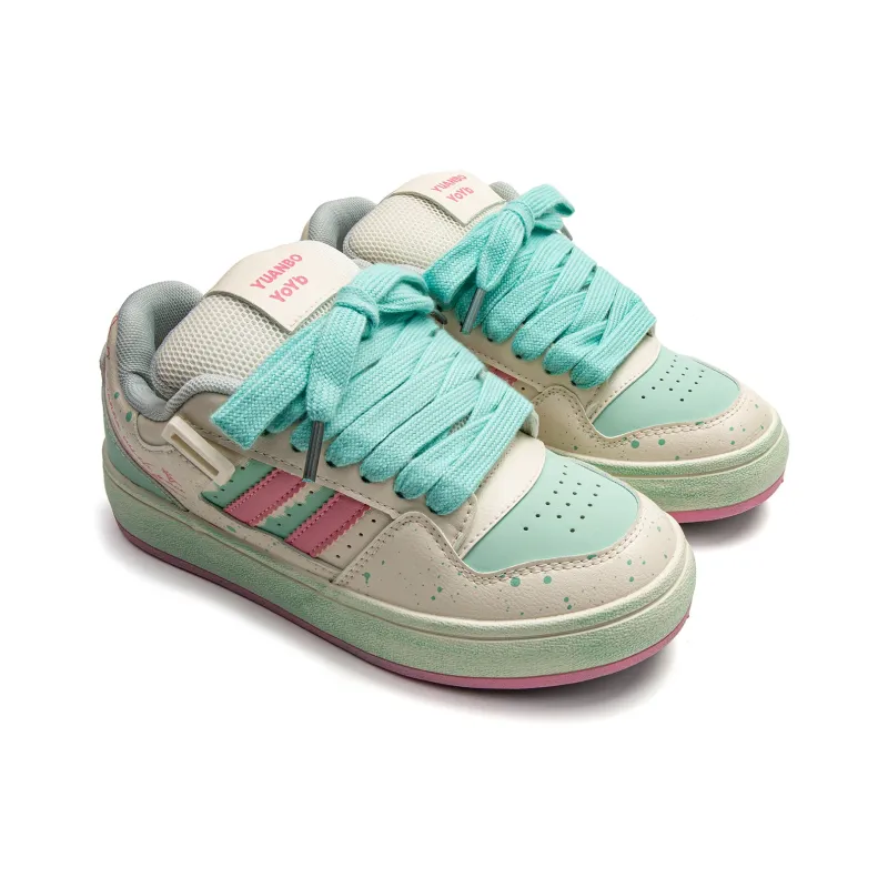 STAE Anti Slip Wear Resistant Low Top Skateboard Shoes Women's Box Included-2