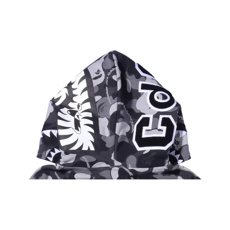 Bape X Comme Des Garcons Full Zip Hoodie-3
