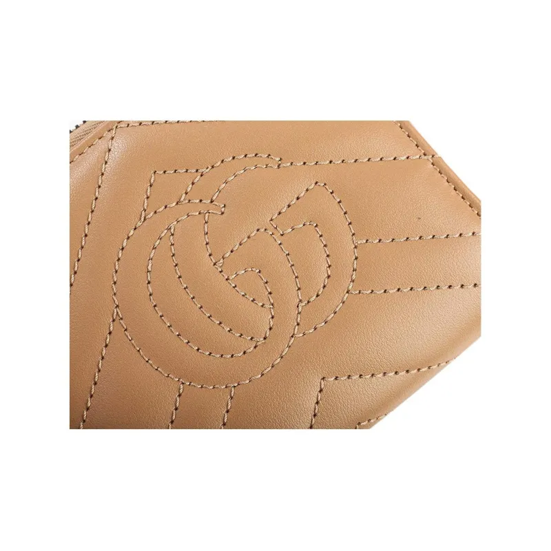 GUCCI Cow Leather Wallet Women's Nude Pink-5
