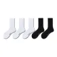 3 White Long+2 Black Long[5 Pack]Terry Sole