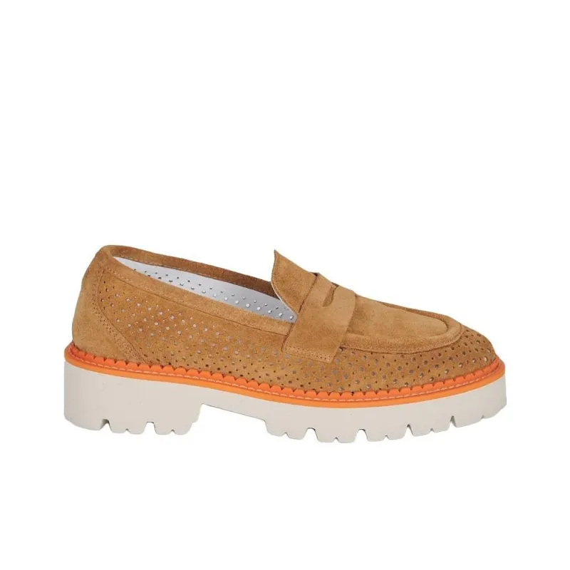 JB MARTIN Loafers 4cm Women's Brown-1