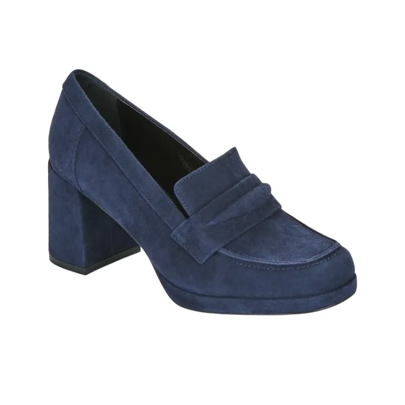 JB MARTIN ALEPO Chunky Heel High Heels 8cm Women's Dark Blue-2