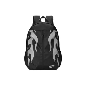 SRRW Polyester Students Backpack Unisex Black