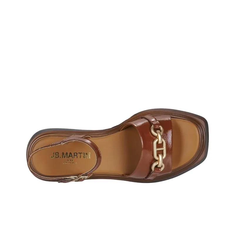 JB MARTIN DARIA Strap Sandals 5cm Women's Brown-5