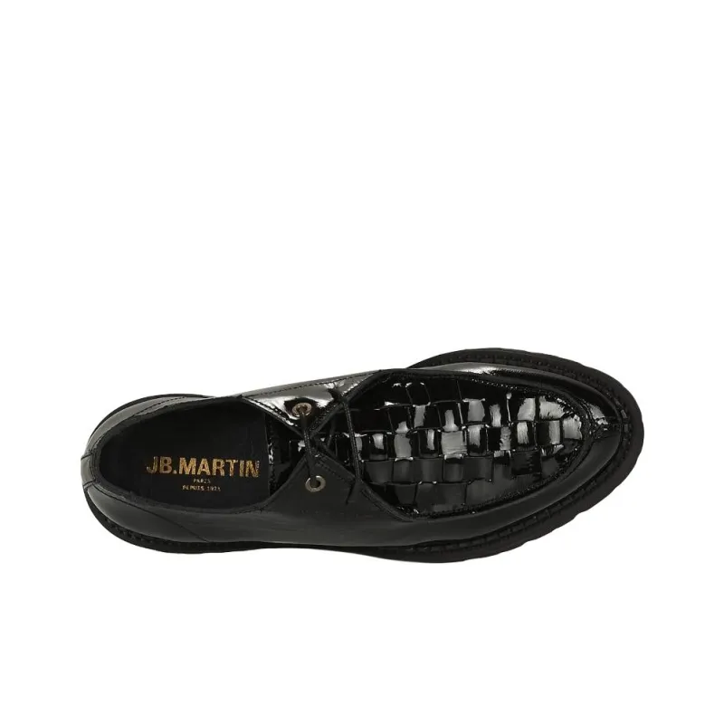 JB MARTIN Fougue Casual Single Shoes 5cm Women's Black-5