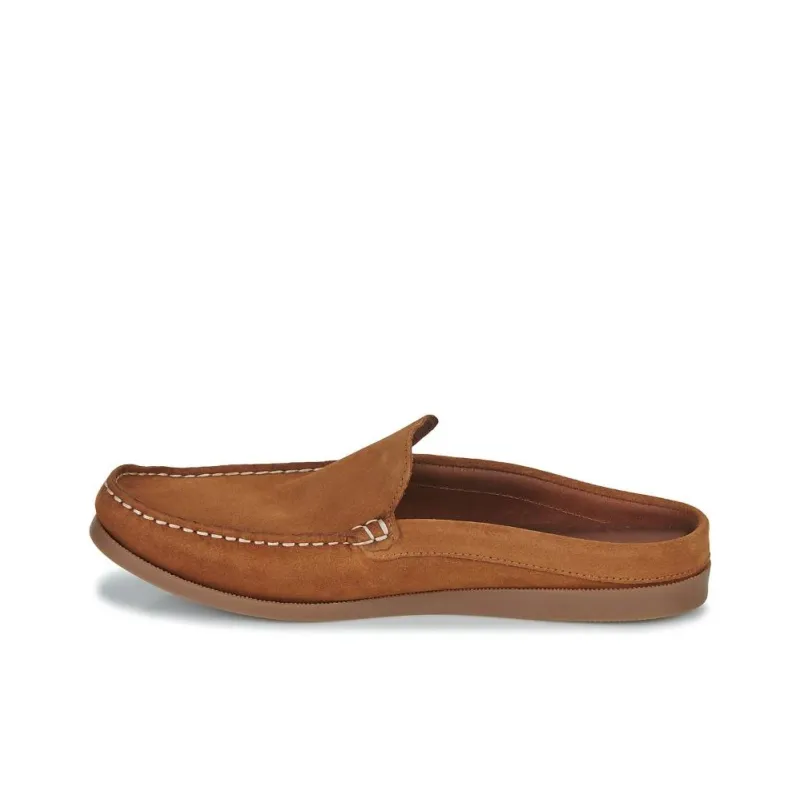 PELLET Abrasion Resistant Wrap toe Slippers Men's Brown-1