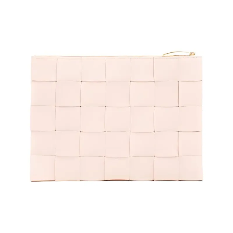 Bottega Veneta Pouch Medium Intreccio Melon Washed-2