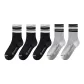 5 Pack (C-Black White Stripes 3-Light Gray Black Stripes 2)