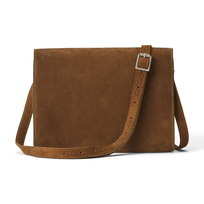 Ralph Lauren Nubuck Shoulder Bag Women's Brown-2