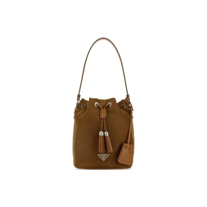 PRADA Nylon Handbag Women's Tan-0