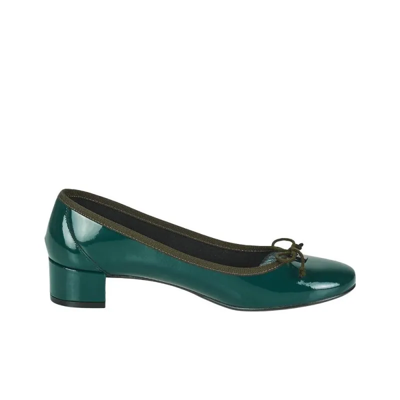 JB MARTIN Scene Chunky Heel High Heels 4cm Women's Green-1