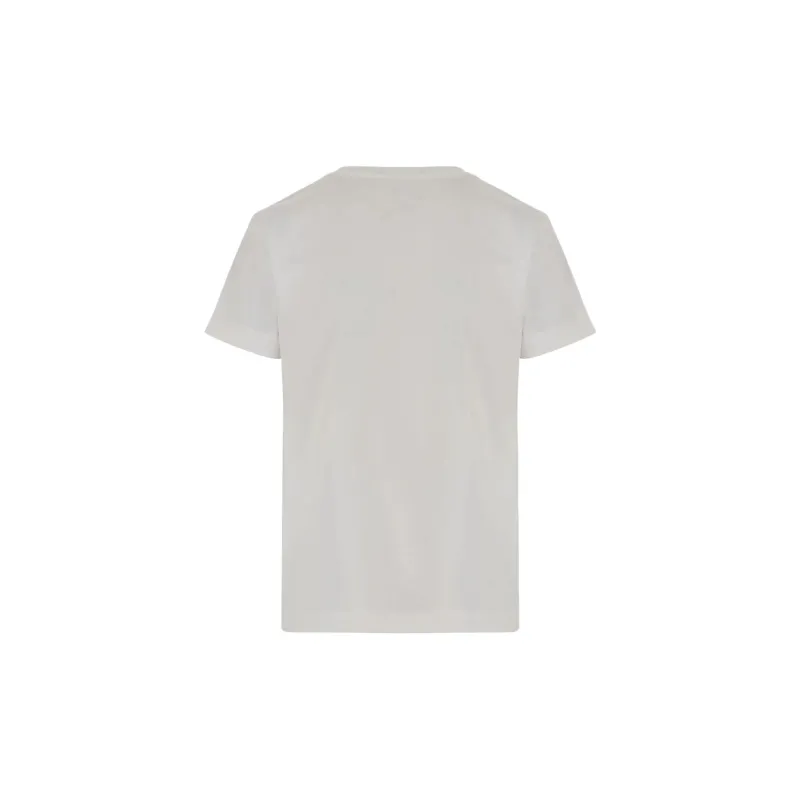 PINKO Bejewelled Love Birds Embroidery Short Sleeved T Shirt-1