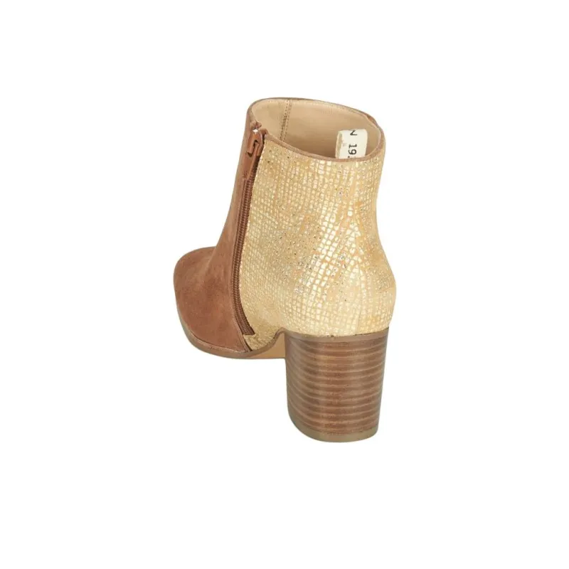 JB MARTIN Ankle Boots Women's Yellow Brown-4