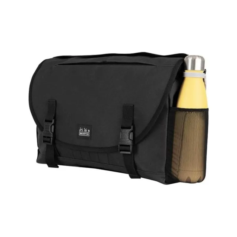 BROMPTON Polyester Messenger Bag Crossbody Bag Shoulder Bag Medium Size Men's Black-2