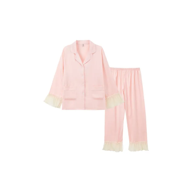 Sleeping Beauty Pajama Set Women's Pink-0