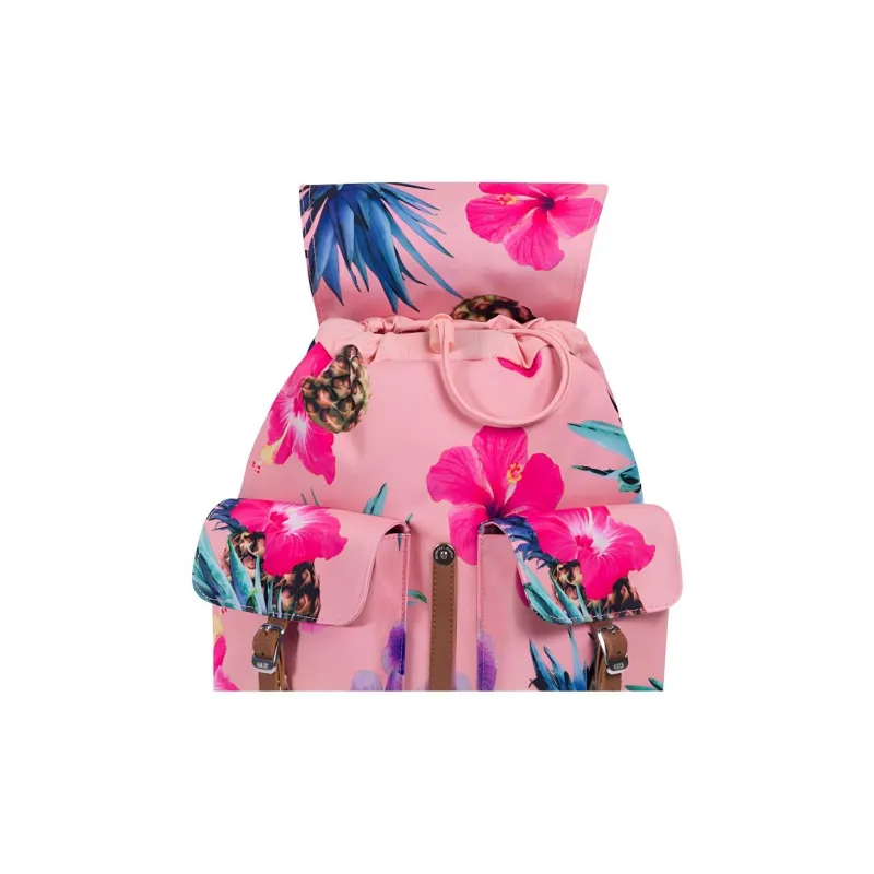 Herschel Polyester Backpack Small Size Women's Hawaii Print-3