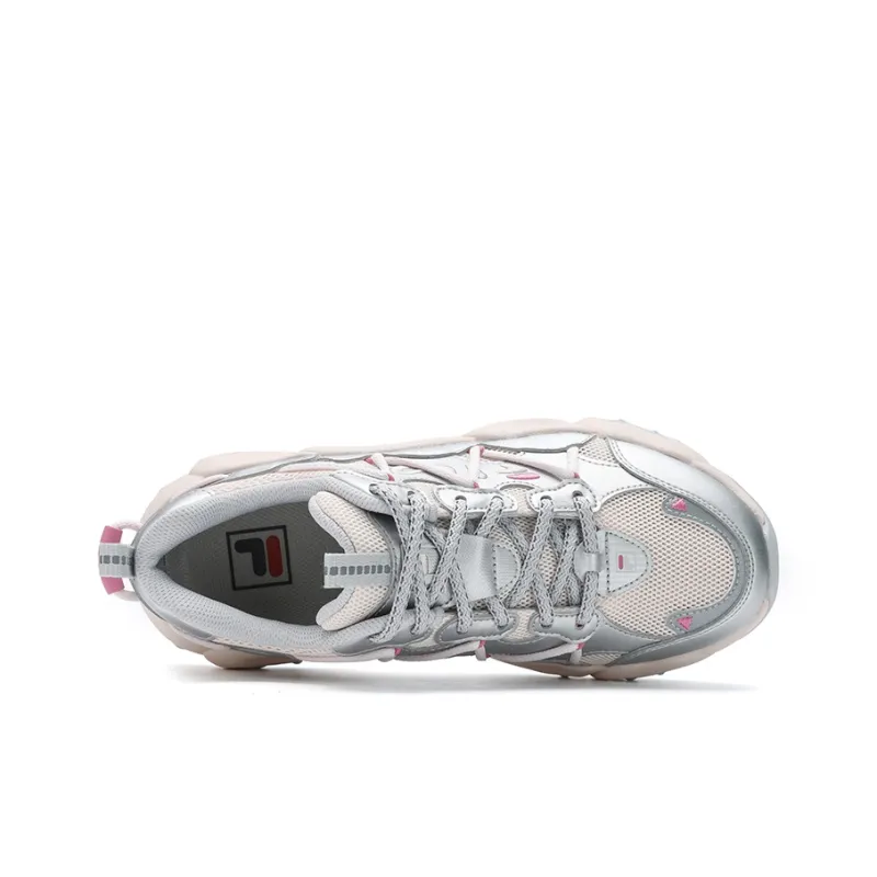 FILA FLUID 6 Casual Shoes Women's Low Top Space Silver/Griffin Pink-3