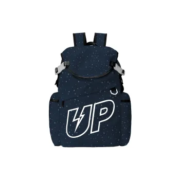 TURN UP Polyester Backpack Regular Unisex Blue