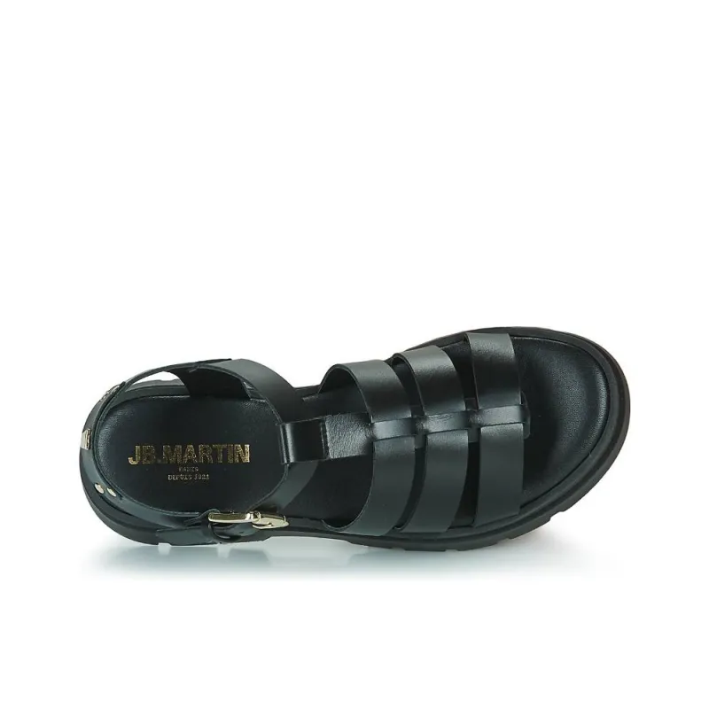 JB MARTIN DELICE Roman Sandals Women's Black-4