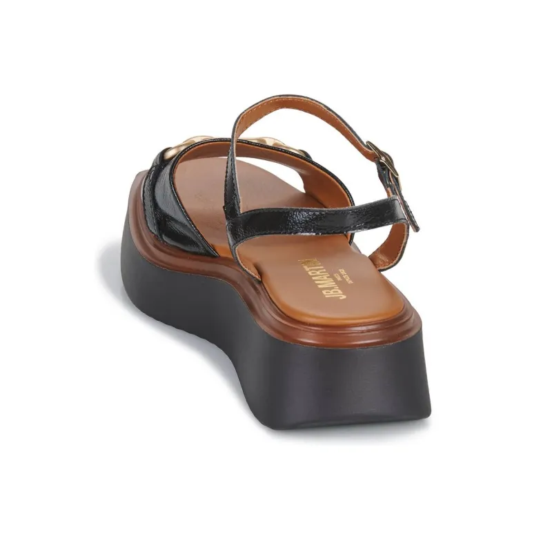 JB MARTIN DARIA Strap Sandals 4cm Women's Black-5