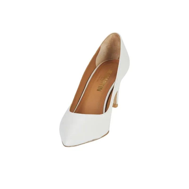 JB MARTIN ELSA Slim Heel High Heels Women's White-3