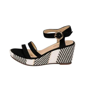 JB MARTIN Crna Strap Sandals Women's Black