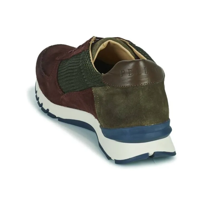 PELLET MALO Slip-Resistant Low-Top Casual Shoes Men's Green Brown-5