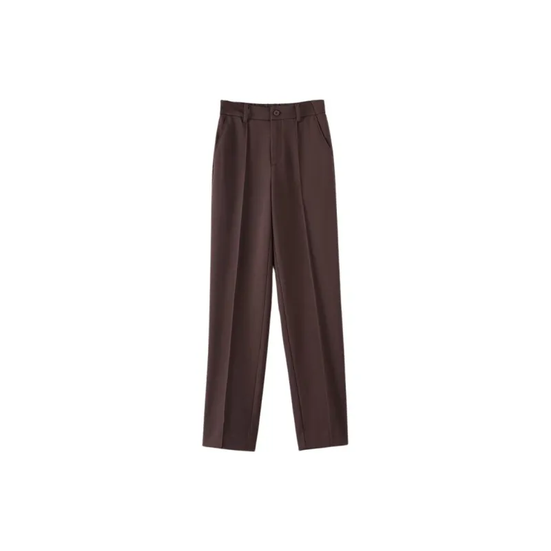 Late White Casual Pants Women's-2