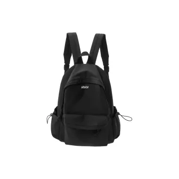 Sisea Fabric Backpack Laptop Bag Travel Bag Backpack Regular Unisex Classic Black/cream White