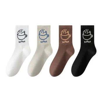 MIIOW Mid-Calf Socks Women's 4 Pack