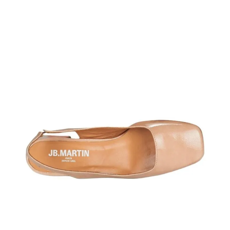 JB MARTIN Voyante Block Heel High Heels Women's Beige-5