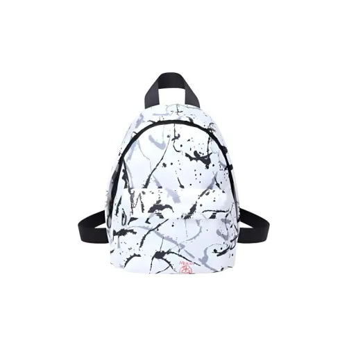 Anta Mulan Collaboration Epi Leather Backpack Mini Unisex White All Over Print