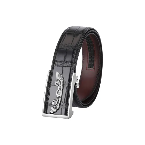 CATELLES Crocodile Leather Leather Belts Men's 3.5cm