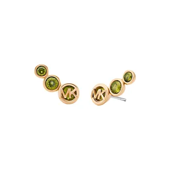 MICHAEL KORS Bezel Cubic Zirconia Crawler Earrings