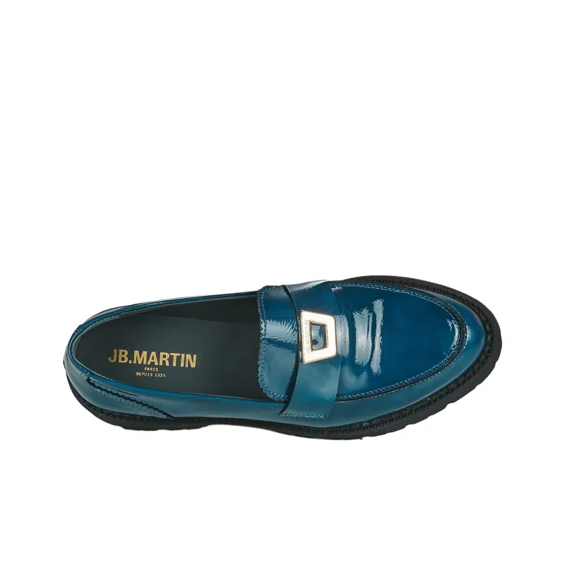 JB MARTIN Folie Loafers 4cm Women's Blue-5