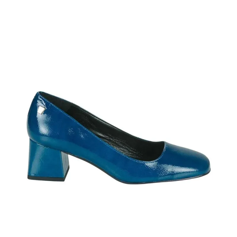 JB MARTIN Viva Block Heel High Heels Women's Blue-1