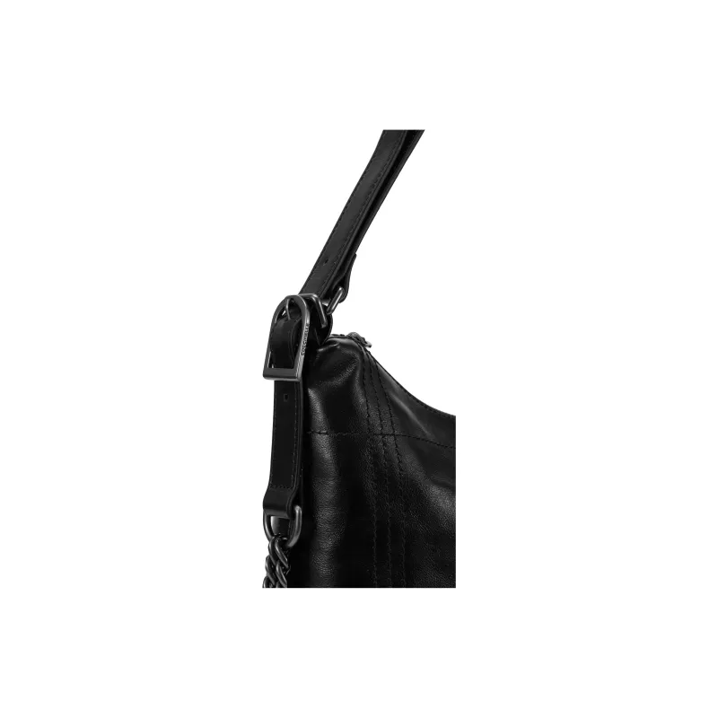 COCCINELLE Waxed Leather Hobo Bag, Handbag, Shoulder Bag Large Size Women's-3