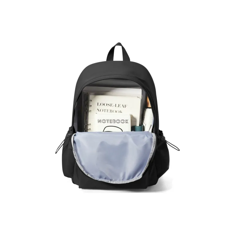 Sisea Fabric Backpack Laptop Bag Travel Bag Backpack Regular Unisex Classic Black/cream White-1
