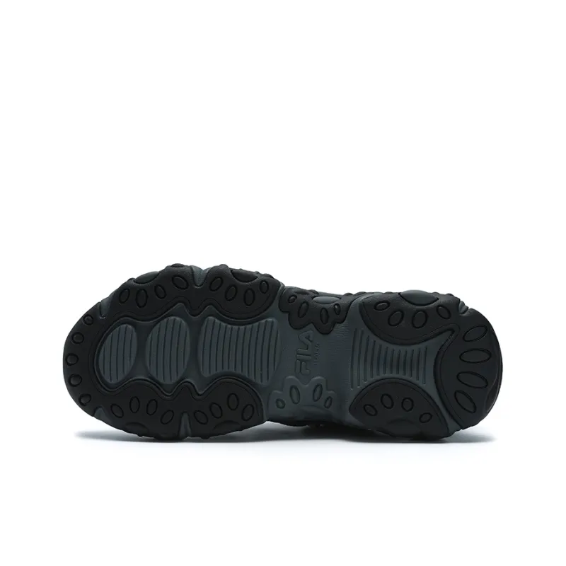 FILA FLUID 6 Cat Paw Cushioning, Wear Resistant Low Top Chunky Sneakers Men's Black Gray-5